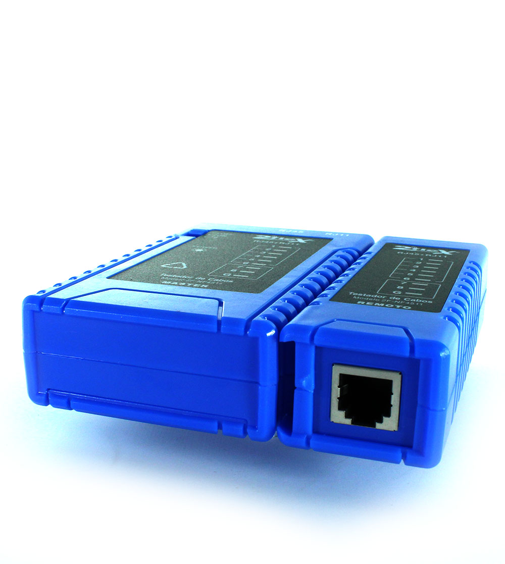 Testador de cabos RJ45 / 11 2 Flex Telecom com design inovador