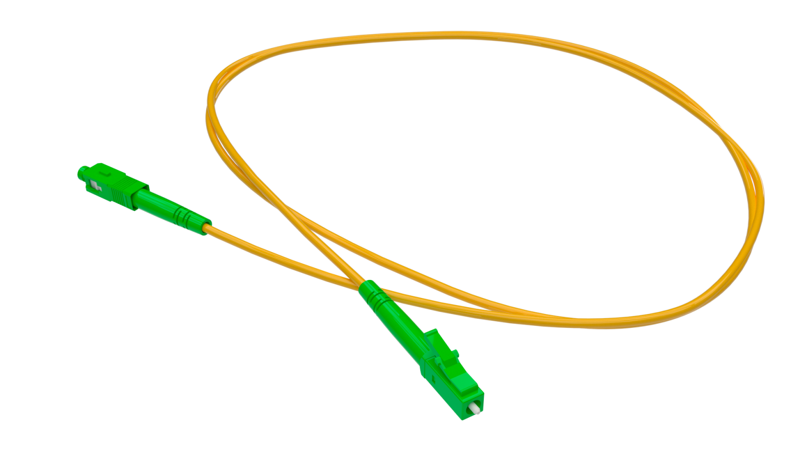 CORDAO OPTICO SIMPLEX LC/APC-SC/APC-2M - 2 Flex Telecom